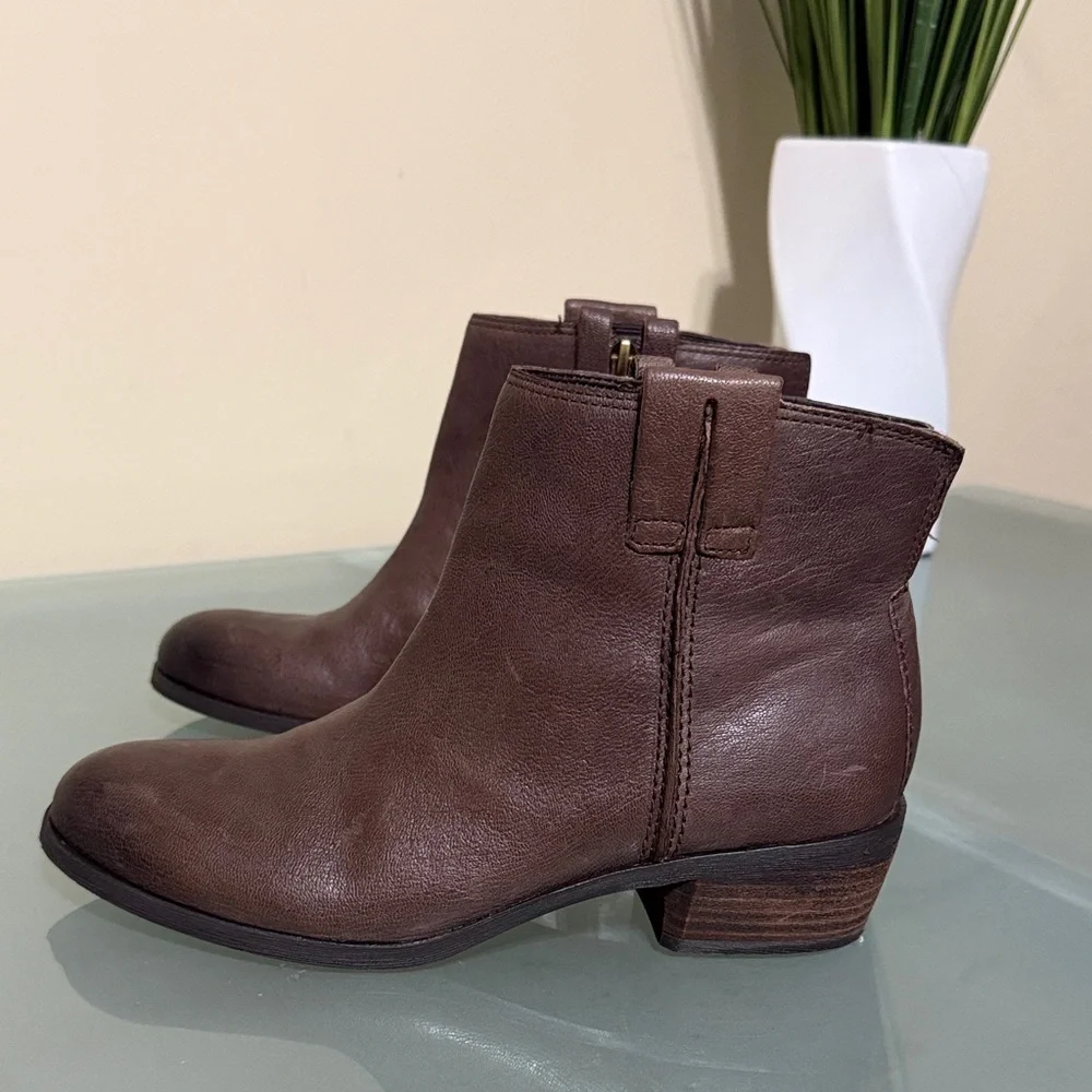 Sam Edelman Boots Sam Edelman Leather Western Ankle Boots Size 7 - Picture 5 of 12
